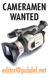 PubDef.net is looking for cameramen.